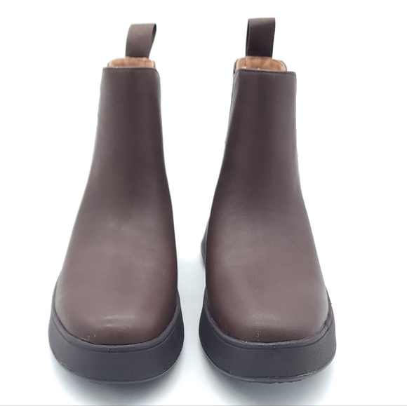 FitFlop Women's F-Mode Chunky Sole Chelsea Boot Chocolate Brown Size 5 - Picture 6 of 7